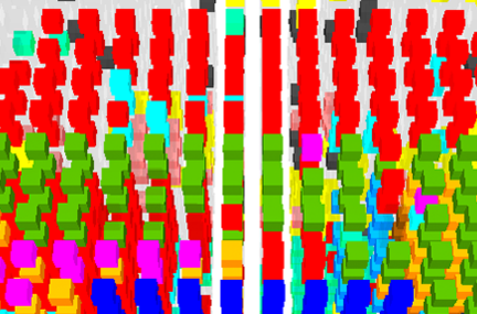 Abstract graphic of numbers and data